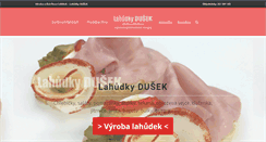 Desktop Screenshot of lahudky-dusek.cz