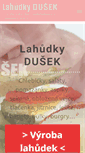 Mobile Screenshot of lahudky-dusek.cz