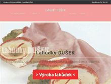 Tablet Screenshot of lahudky-dusek.cz